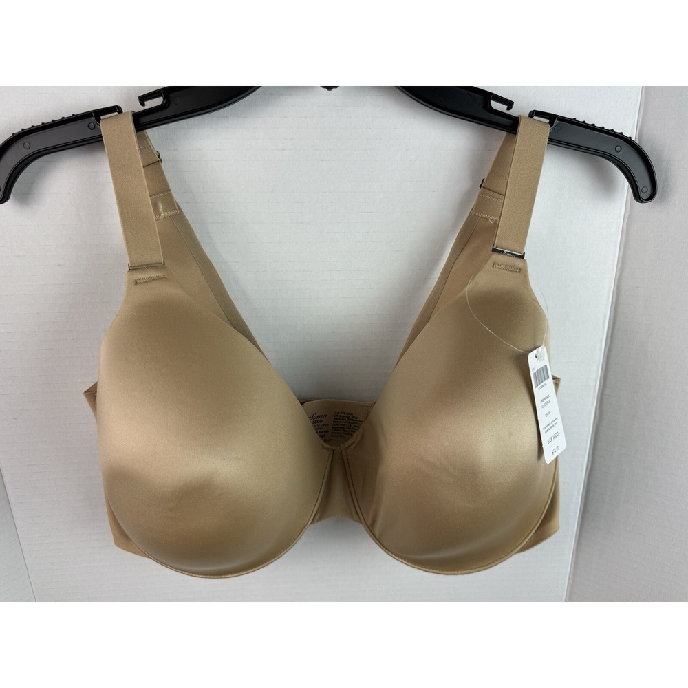Soma 38DD Womens Vanishing Back Full Coverage Bra ~ Soft Tan ~ NWT Underwire New
